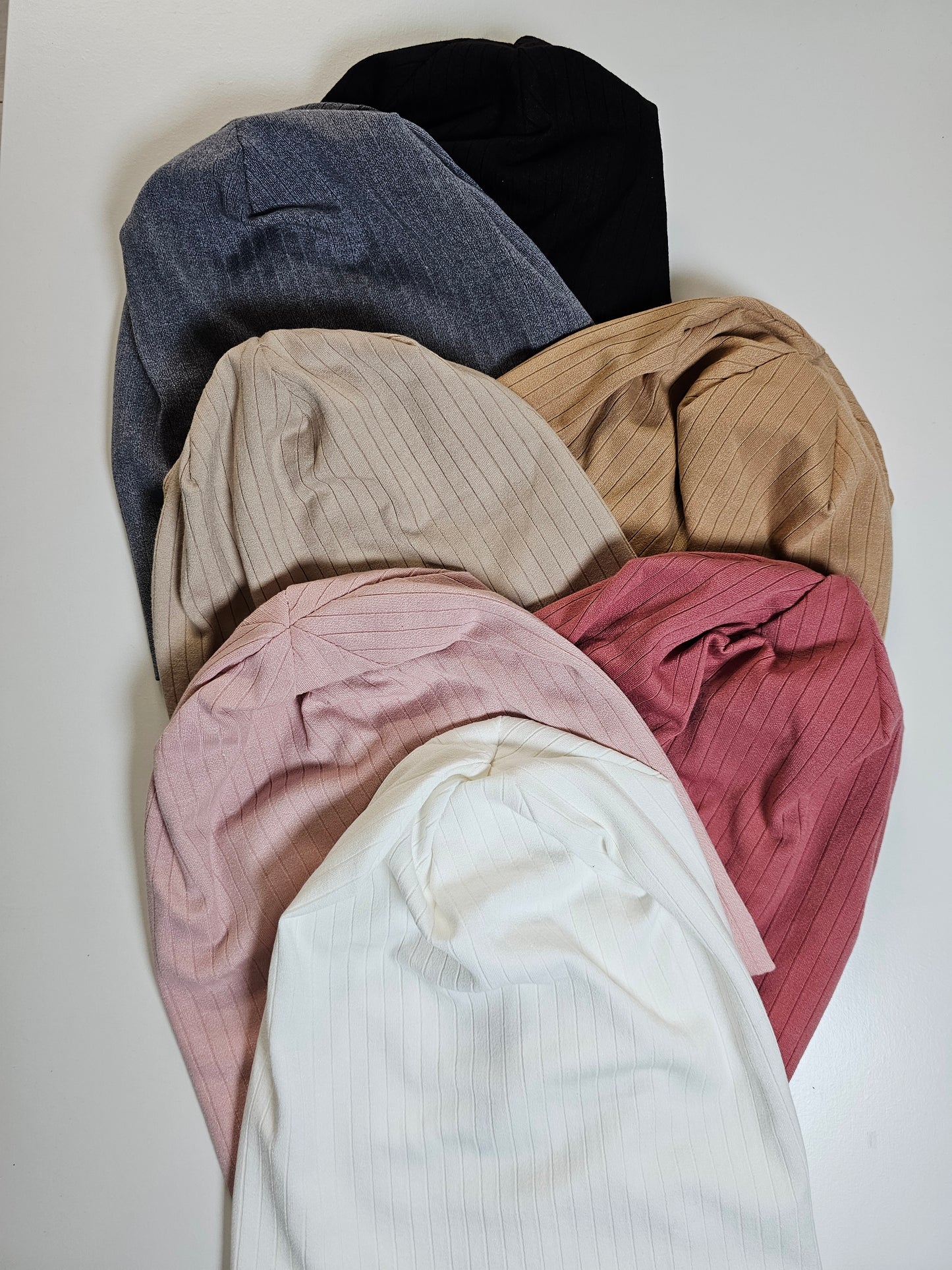 Large Ribbed beanies