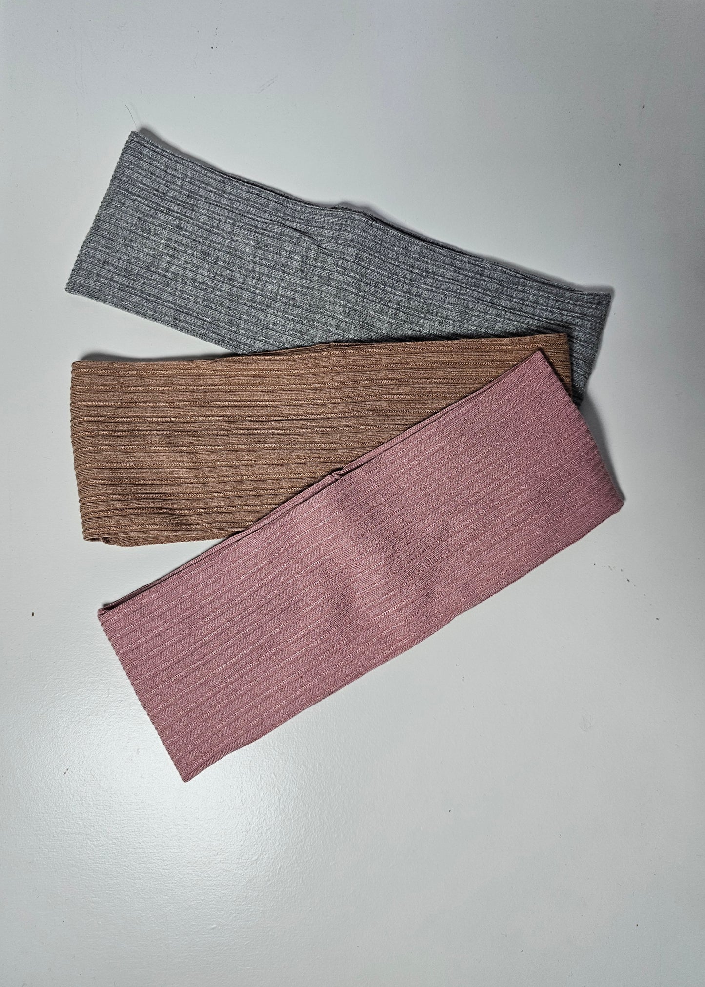 Soft ribbed headbands
