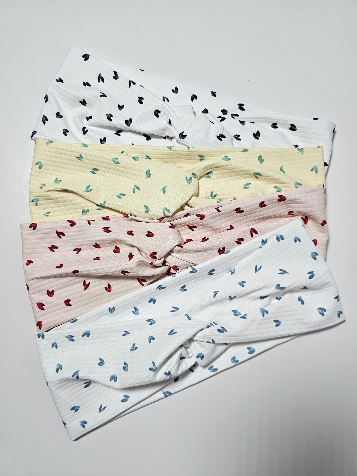 Heart blossoms knot headbands