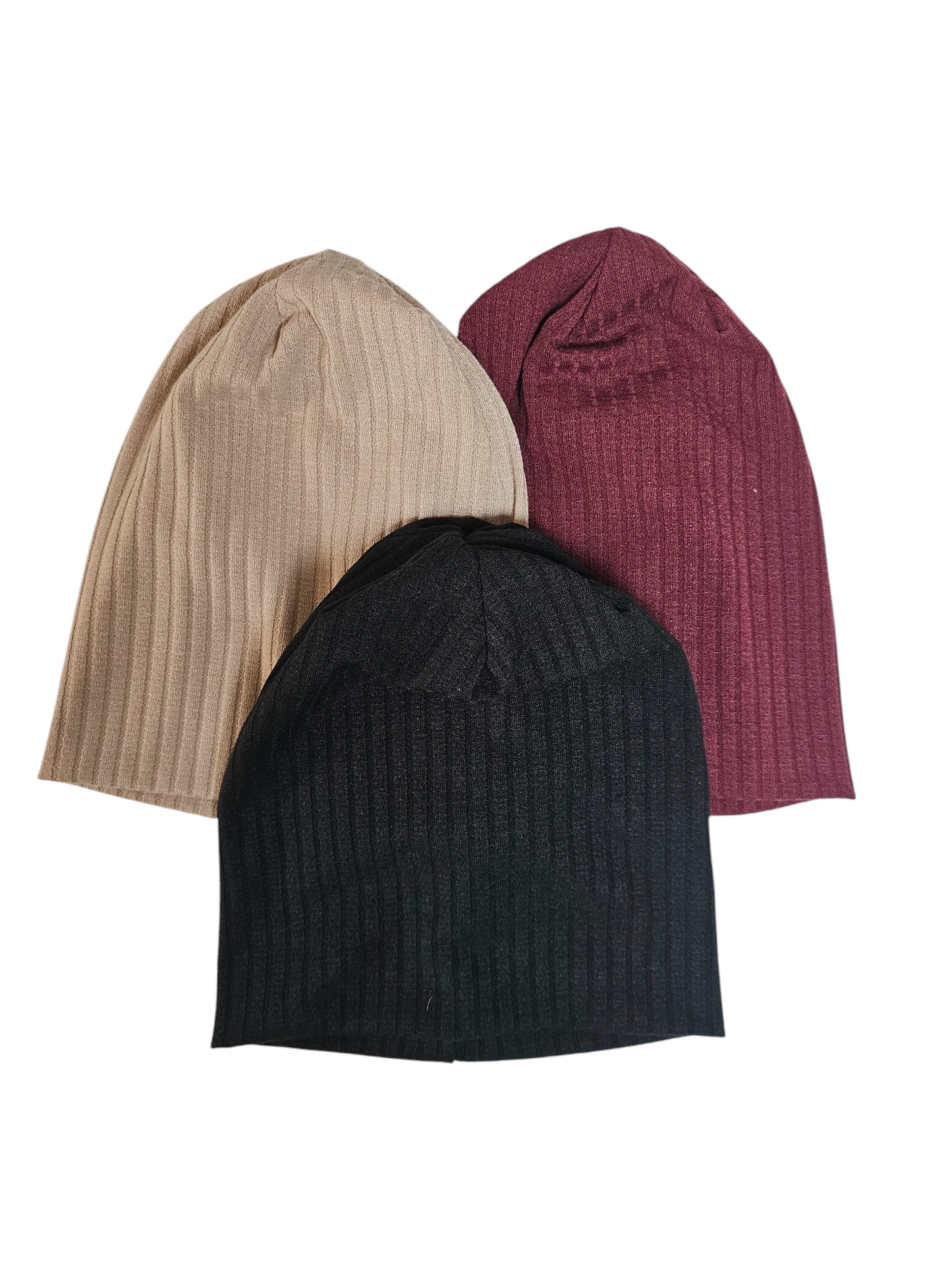 Ribbed beanies