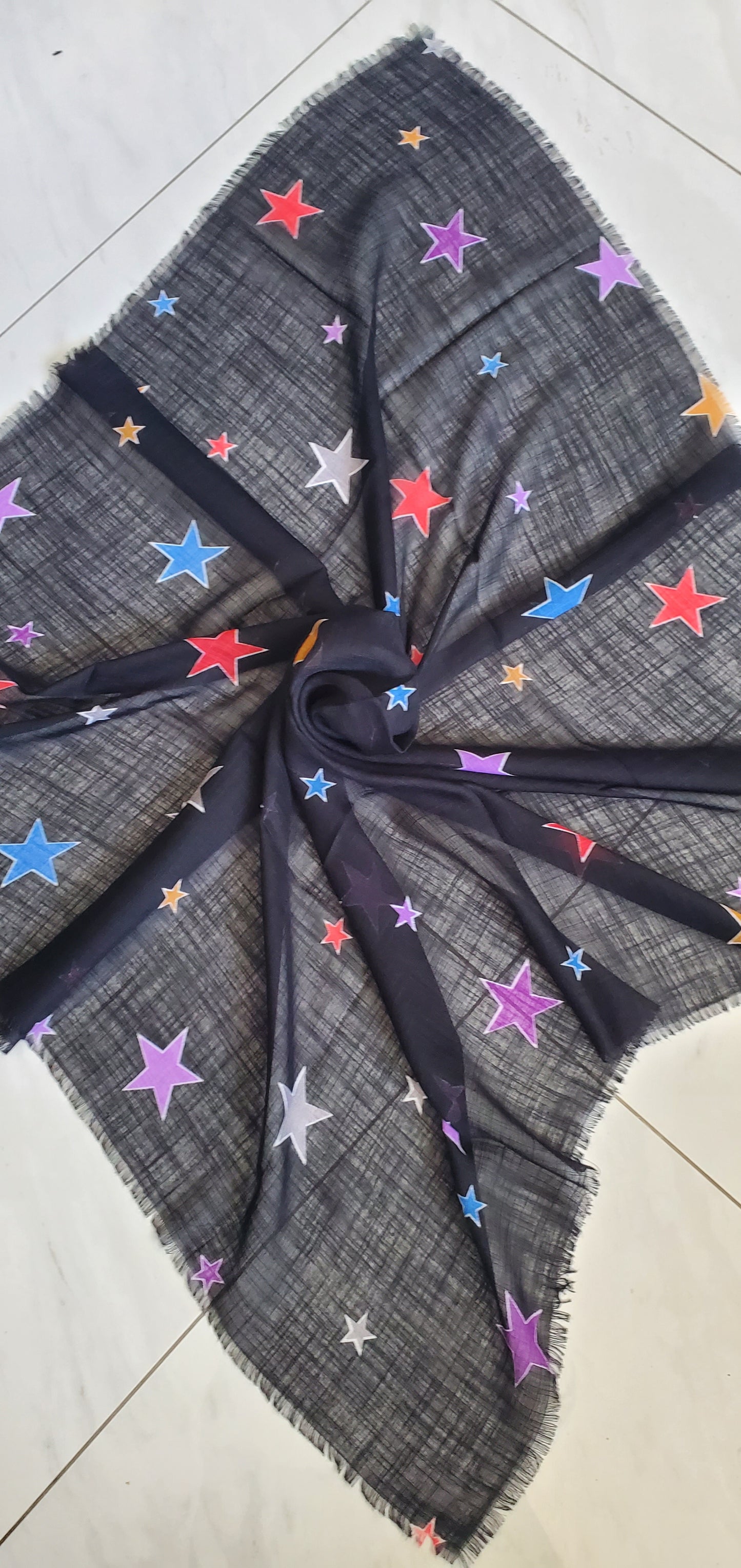 Pattern of Stars - Red, Blue and Purple