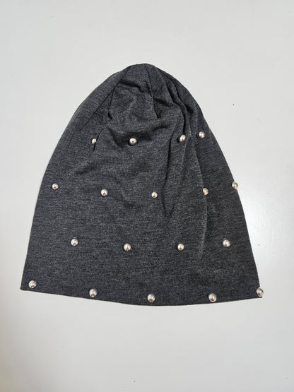 Beanie with silver studs