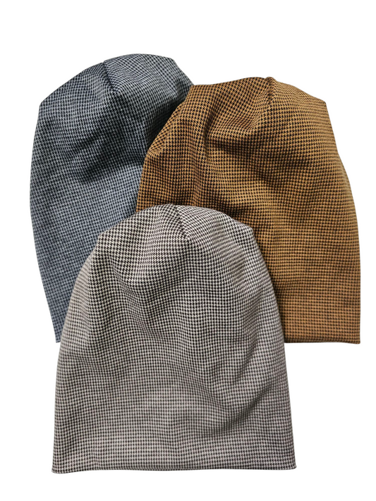 Houndstooth beanies